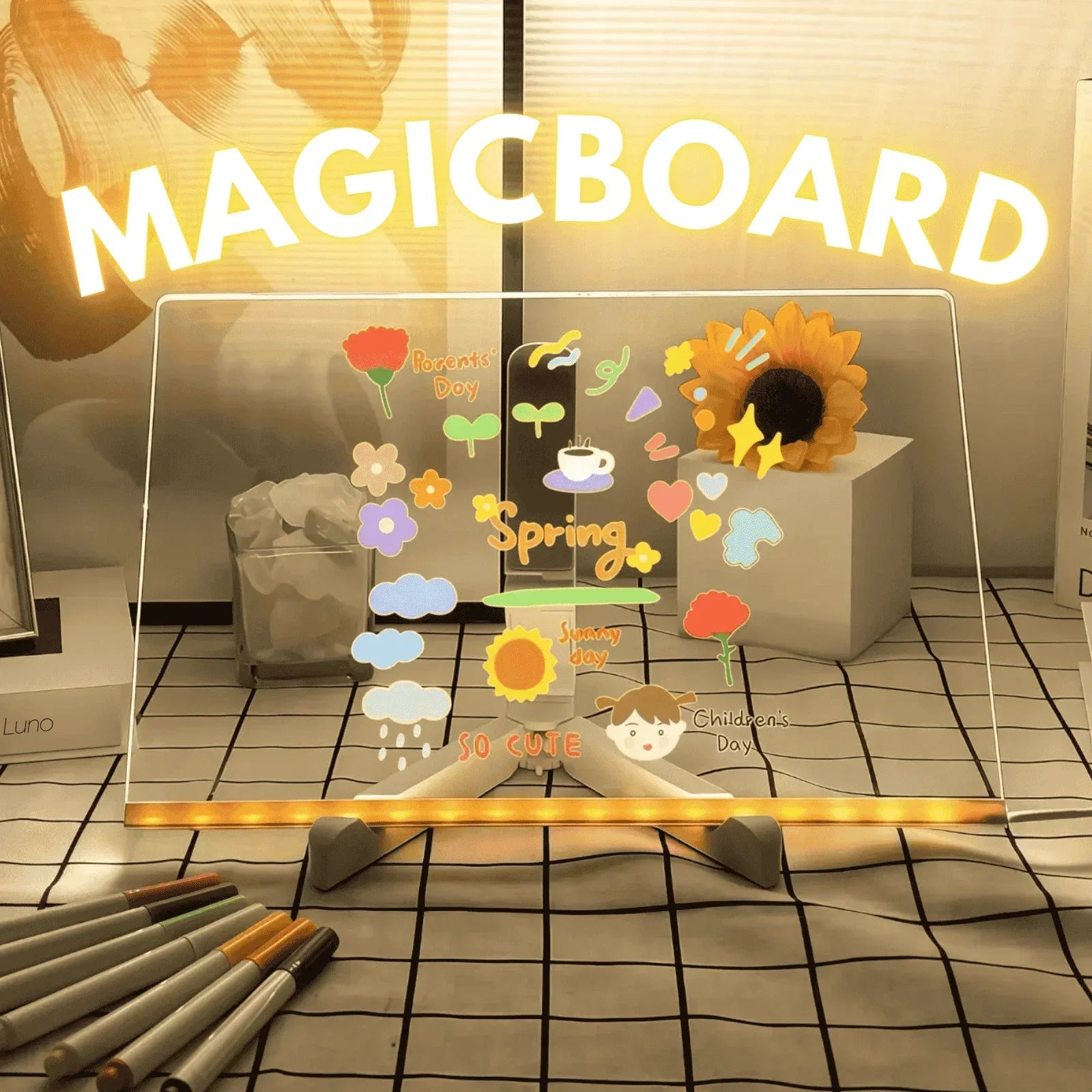 MagicBoard – Świecąca tablica do rysowania LED